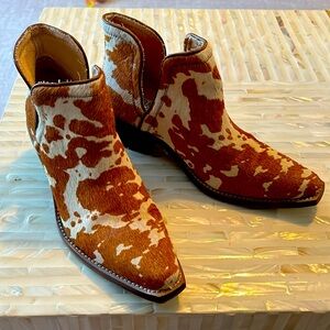 Cowhide/ Horse hair Booties